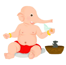 Cute Ganesh png Images 7