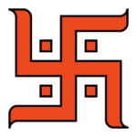 Orange Swastik png 